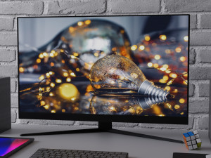 Low-poly Computer Monitor by Nikdox Low-poly 3D Модель