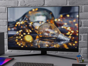 Low-poly Computer Monitor by Nikdox Low-poly 3D Model
