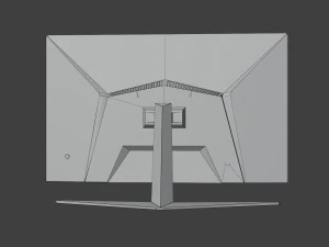 Low-poly Computer Monitor by Nikdox Low-poly 3D Model