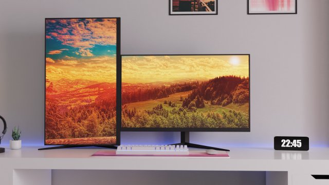 Minimatistic Computer Desk by Nikdox 3D Модель .c4d .max .obj .3ds .fbx .stl .blend 
