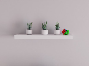 Minimatistic Computer Desk by Nikdox 3D Модель