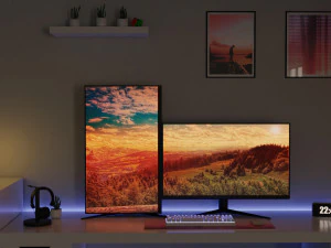 Minimatistic Computer Desk by Nikdox 3D Model