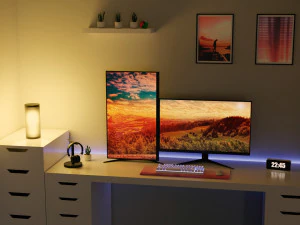 Minimatistic Computer Desk by Nikdox 3D Model