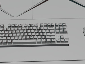 Minimatistic Computer Desk by Nikdox 3D Модель