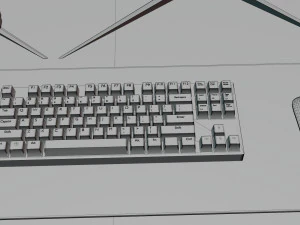 Minimatistic Computer Desk by Nikdox 3D Model