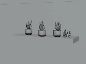 Minimatistic Computer Desk by Nikdox 3D Model