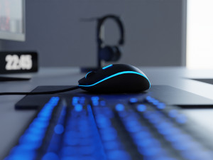 Minimatistic Gaming Desk by Nikdox 3D Model