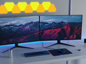 Minimatistic Gaming Desk by Nikdox 3D Model