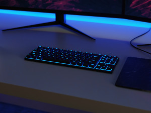 Minimatistic Gaming Desk by Nikdox 3D Model