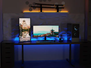 Gaming Desk in Japanesse Style by Nikdox 3D Model