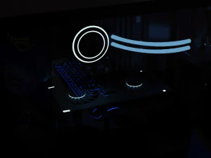 Gaming Desk in Japanesse Style by Nikdox 3D Model