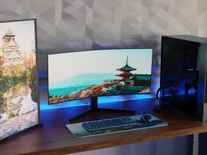 Gaming Desk in Japanesse Style by Nikdox 3D Model