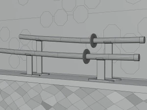 Gaming Desk in Japanesse Style by Nikdox 3D Model