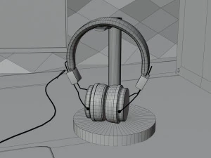 Gaming Desk in Japanesse Style by Nikdox 3D Model
