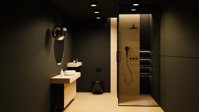 Modern Bathroom Interior by Nikdox Modelo 3D .c4d .max .obj .3ds .fbx .stl .blend 