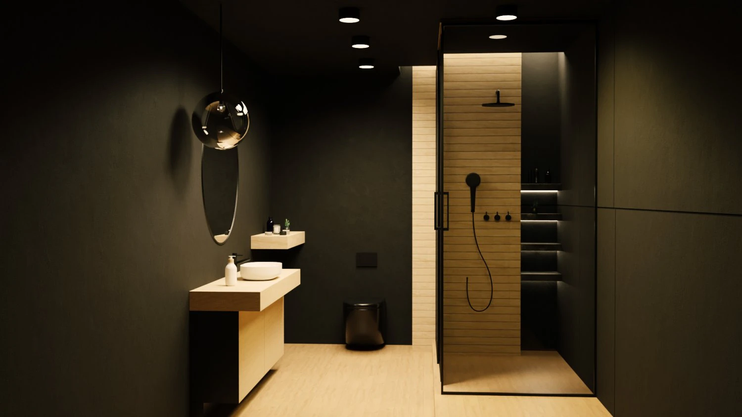 Modern Bathroom Interior by Nikdox 3D Model .c4d .max .obj .3ds .fbx .stl .blend