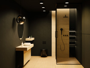 Modern Bathroom Interior by Nikdox 3D Model