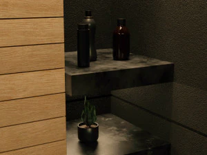 Modern Bathroom Interior by Nikdox 3D Model