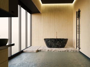 Minimalistic Bathroom Interior by Nikdox 3D मॉडल
