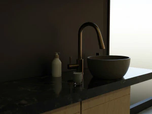 Minimalistic Bathroom Interior by Nikdox 3D Model