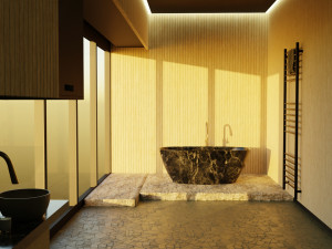 Minimalistic Bathroom Interior by Nikdox 3D मॉडल
