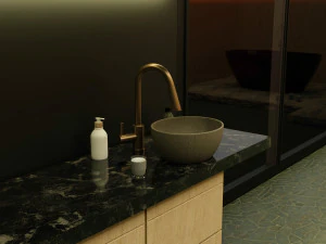 Minimalistic Bathroom Interior by Nikdox 3D Model