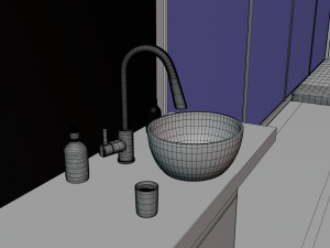 Minimalistic Bathroom Interior by Nikdox 3D मॉडल
