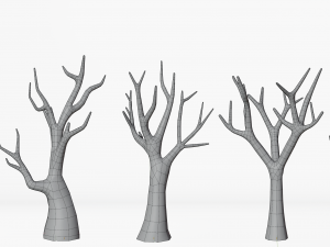 Stylized trees Modelo 3D