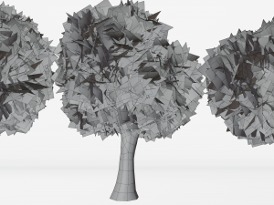 Stylized trees Modelo 3D