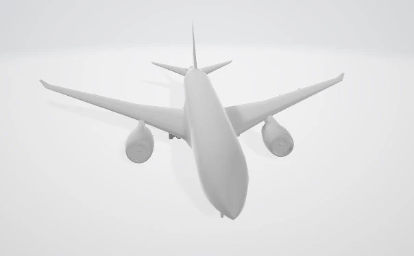 Plane boeing 787 3D Print Model .c4d .max .obj .3ds .fbx .stl .blend 