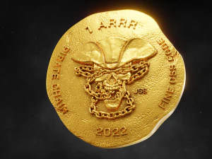 समुद्री डाकू श्रृंखला सिक्का 3D प्रिंट मॉडल