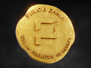 Pirate Chain Coin Modelo de Impressão 3D