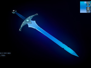 Sword Low Poly 3D 모델