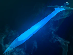 Spada Low Poly Modello 3D