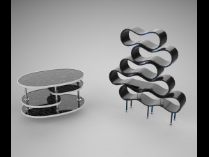 Set of Furniture 3D 모델