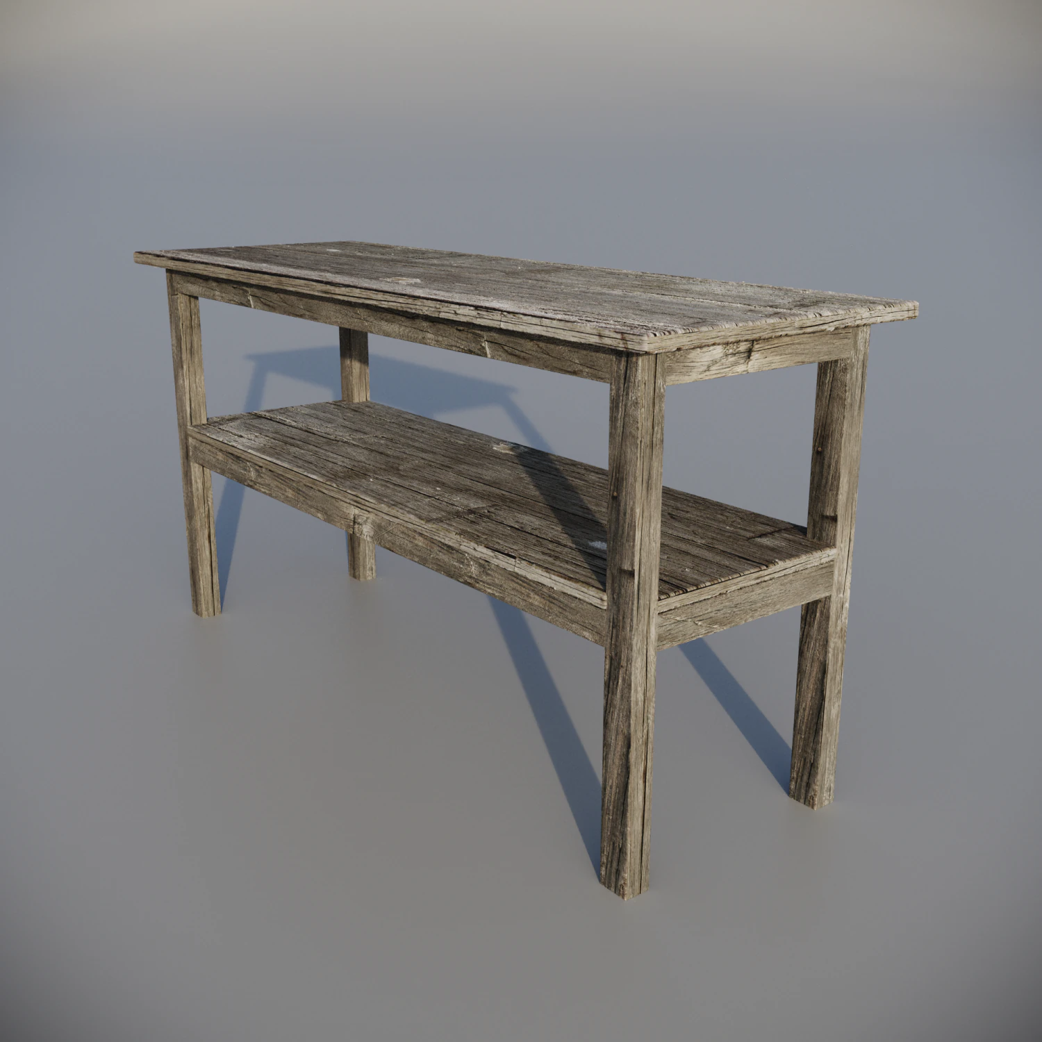 Table Old 3D Model .c4d .max .obj .3ds .fbx .stl .blend 