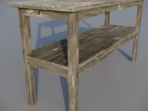 Table Old 3D Model
