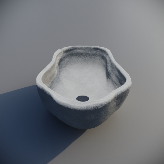 Sink Damaged 3D 모델 .c4d .max .obj .3ds .fbx .stl .blend 