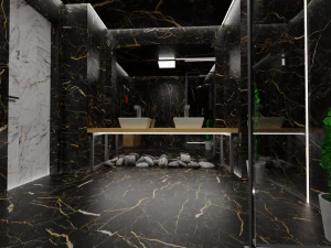 Dark bathroom 3D Model