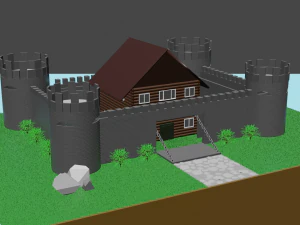 Schloss 3D Modell
