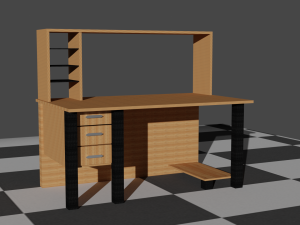 Computer desk Modelo 3D