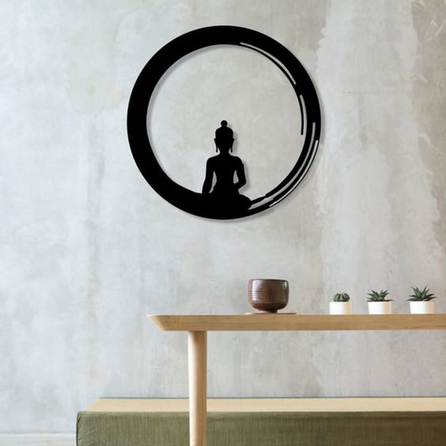 ENSO BUDA - ZEN CIRCLE WALL ART Modelo de impresión 3D .c4d .max .obj .3ds .fbx .stl .blend 