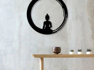 ENSO BUDA &ndash; ZEN-KREIS-WANDKUNST 3D Druckmodell