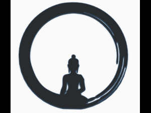 ENSO BUDA - ZEN CIRCLE WALL ART Modelo de impresión 3D