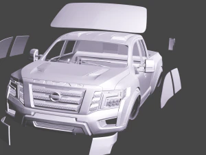 Carroceria crawler nissan titan 313mm Modelo de Impressão 3D
