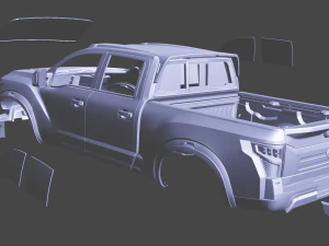 Carroceria crawler nissan titan 313mm Modelo de Impressão 3D