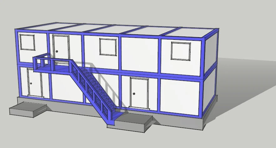 Temorary construction 3D Model .c4d .max .obj .3ds .fbx .stl .blend 