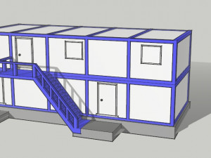 Temorary construction Modelo 3D