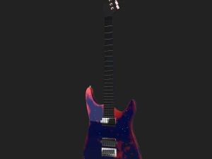 Chitarra elettrica Modello 3D