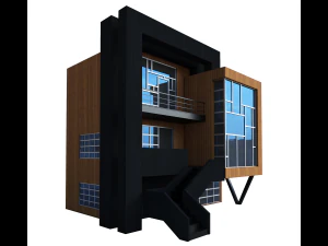 Exterior moderno Modelo 3D